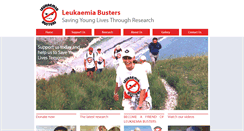 Desktop Screenshot of leukaemiabusters.org.uk