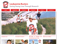 Tablet Screenshot of leukaemiabusters.org.uk